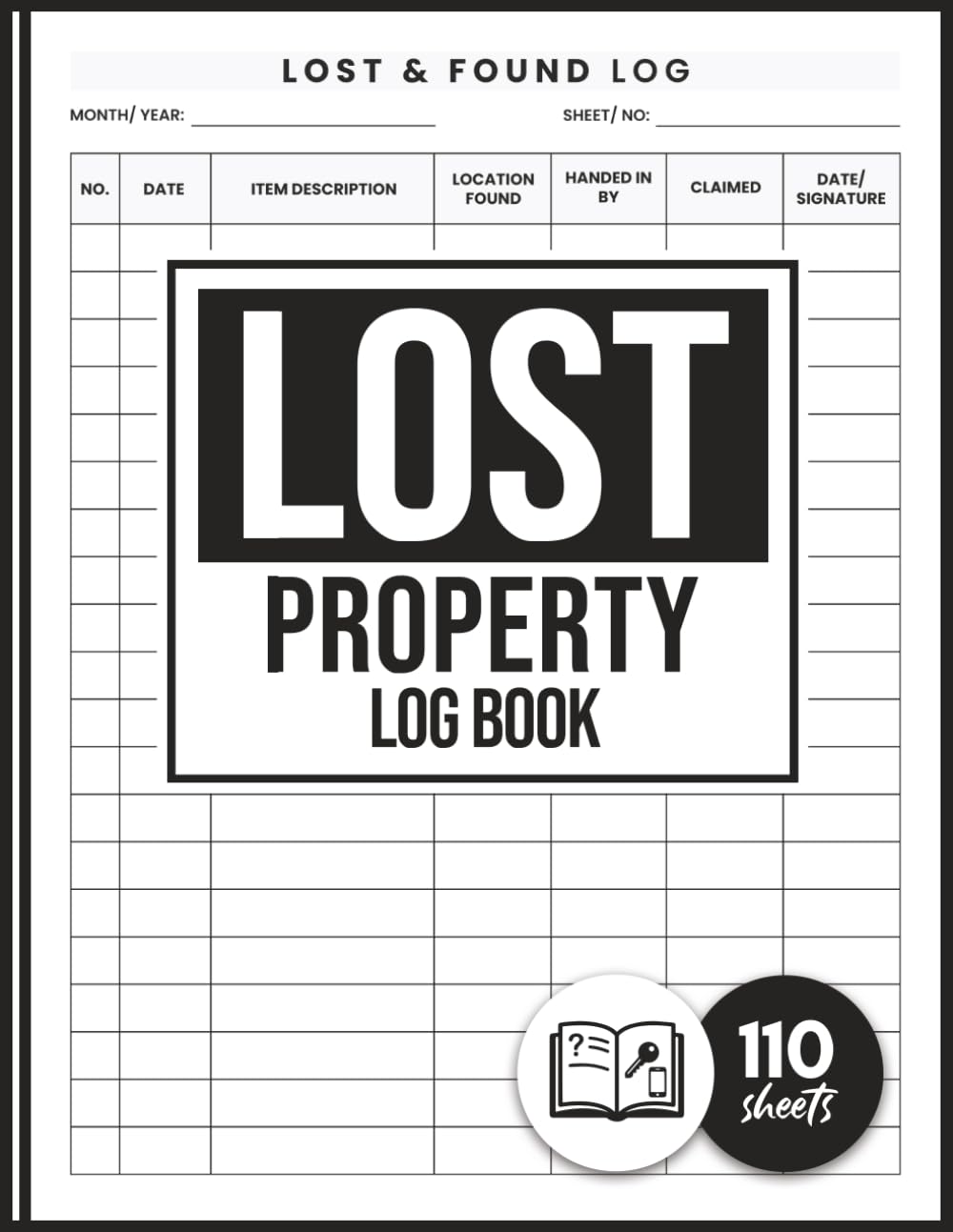 Lost Property Log Book: Missing Property Register And Lost Item Tracker | Record Recovered Items, Cash and Valuables | Ideal for Schools, Offices, Events & Public Spaces baixar livro de graça