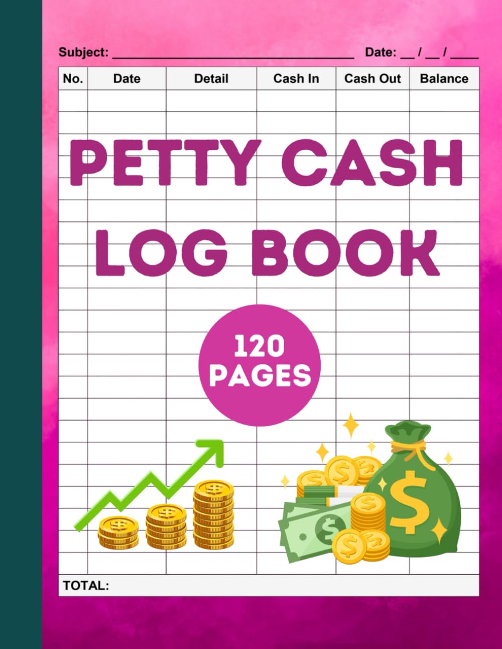 ler totalmente Petty Cash Log Book 6 Column | Funny Bookkeeping Record Book Pink: Accountant Gifts For Women