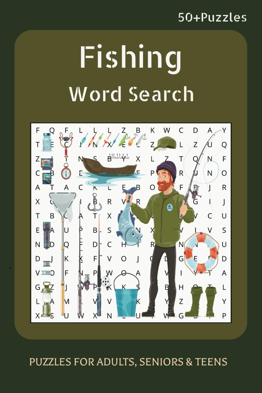 ler totalmente Fishing Word Search Puzzle Book: Word Searches with Easy to Read Print about Fishing, Angling, Catching Fish and More | 6x9 inches, 110 pages | 50+... Gift for Vacations, Holidays and Free Times