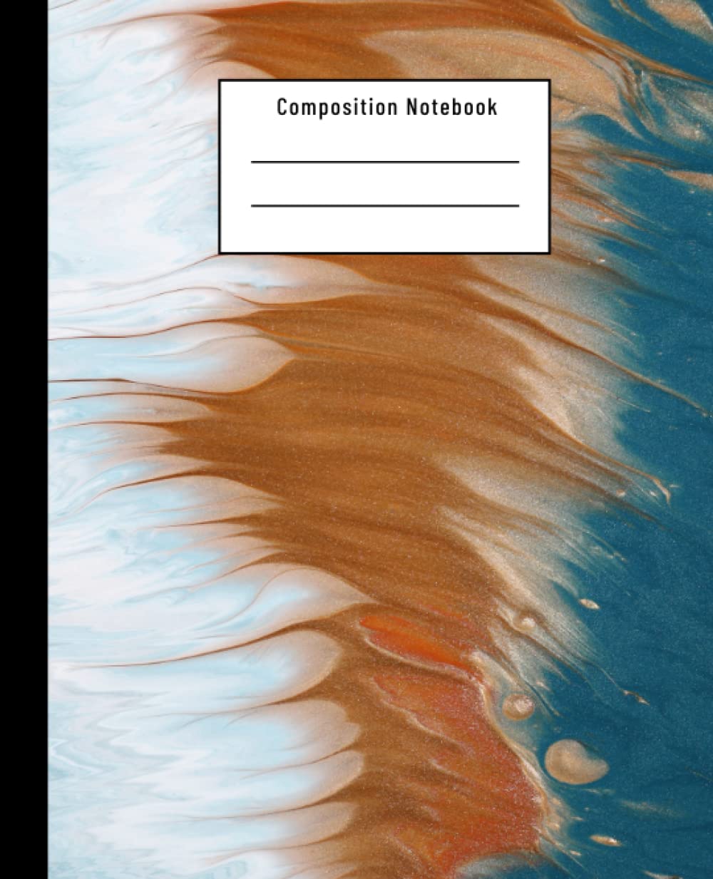ler totalmente Composition Notebook: Blue White and Red Marble | Liquid Abstract Painting Workbook: Wide Ruled Lined Paper, For Kids, Back To School and Adults (7,5 x 9,25 120 Pages)