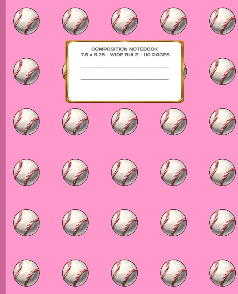 capítulo por capítulo baixar LITTLE LEAGUE BASEBALL SOFTBALL BALL PLAYER -Varsity Sports Game- COMPOSITION NOTEBOOK-7.5x9.25 (Wide Rule) - Diary Journal GIFT-pink: ֍ BACK TO... High School Ivy League College University