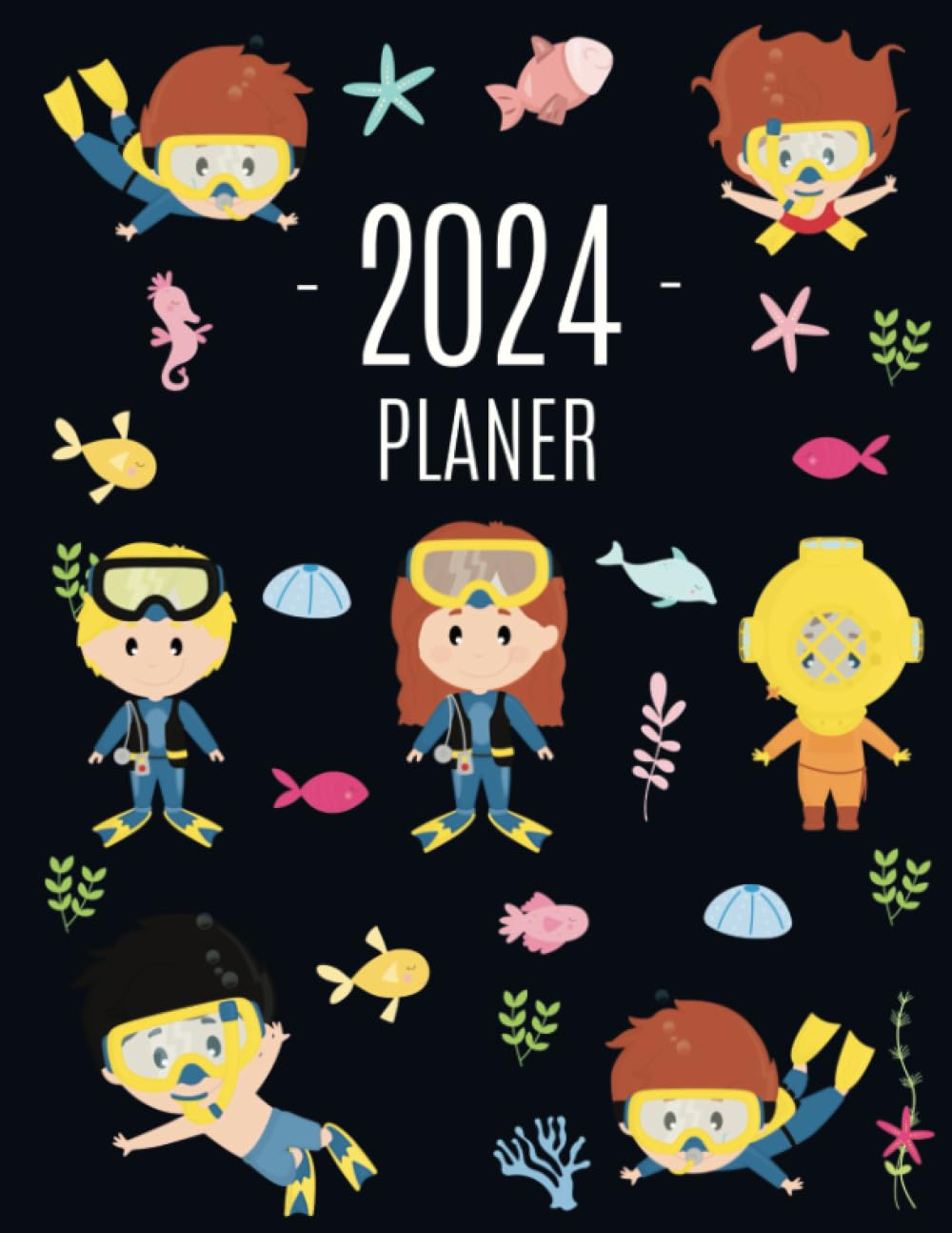 Gerätetauchen Planer 2024: Wochenplaner 2024 | Monatsplaner 12 Monate Organizer | Einfacher Überblick über die Terminpläne | Wassersport Agenda mit Raum für Notizen (German Edition) baixar o livro de graça