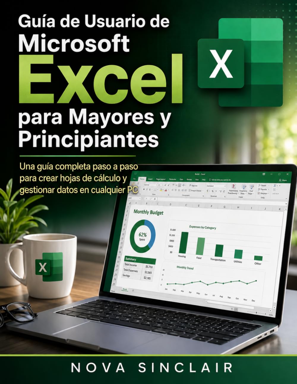 ler totalmente Guía de Usuario de Microsoft Excel para Mayores y Principiantes: Una guía completa paso a paso para crear hojas de cálculo y gestionar datos en cualquier PC (Spanish Edition)