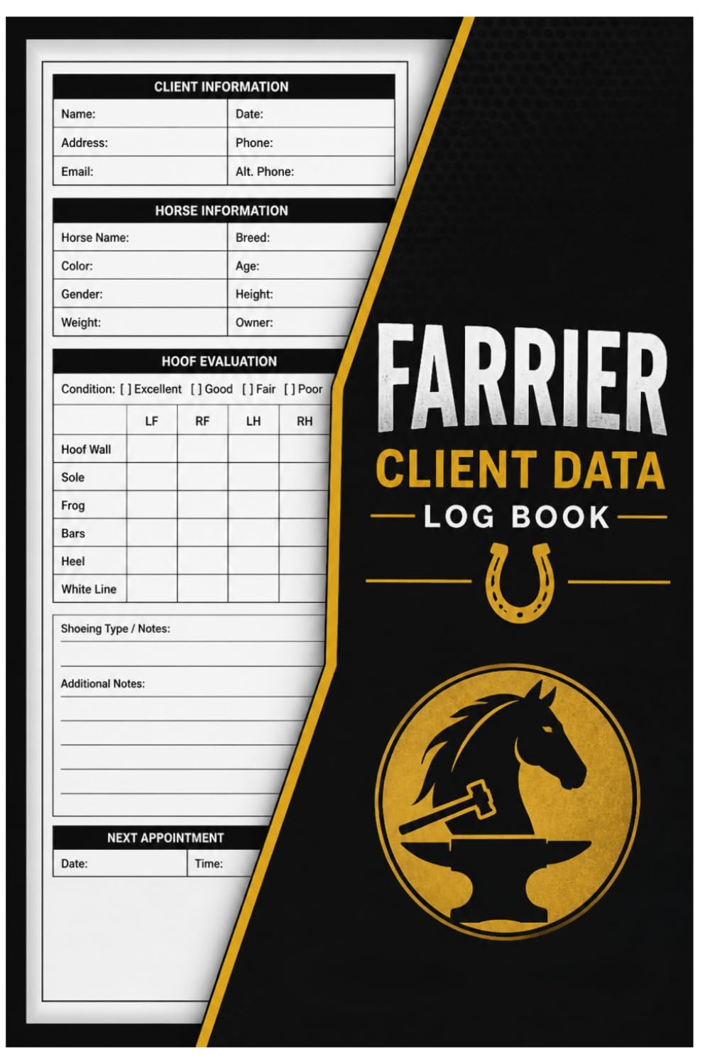 capítulo por capítulo baixar Farrier Client Data Log Book: Equine Service Record, Hoof Trimming Tracker & Professional Business Log