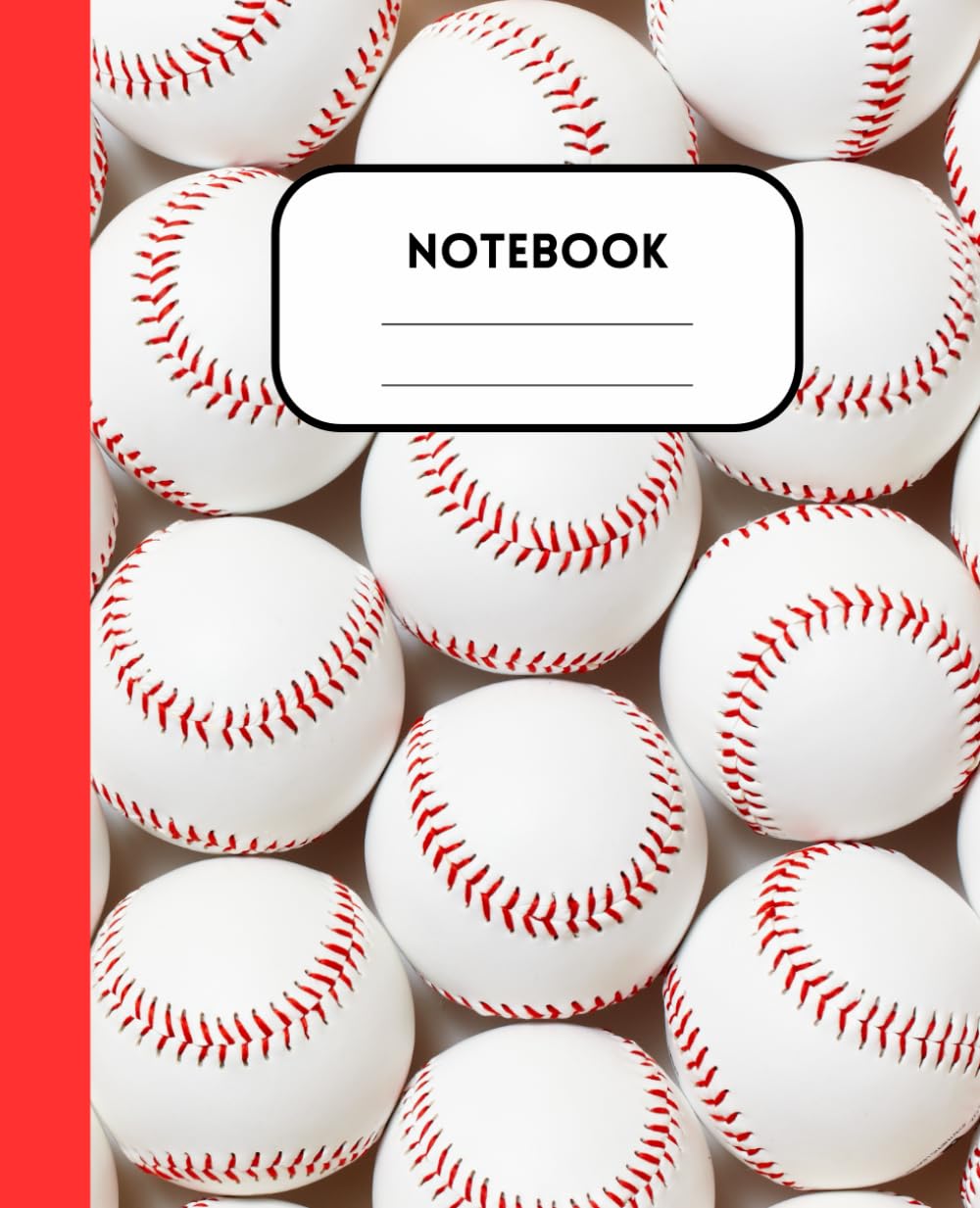 Red Baseball Journal Composition Notebook: 120 Pages, Wide Ruled, 7.5"x9.25" - Composition Size, Matte Cover baixar o livro de graça