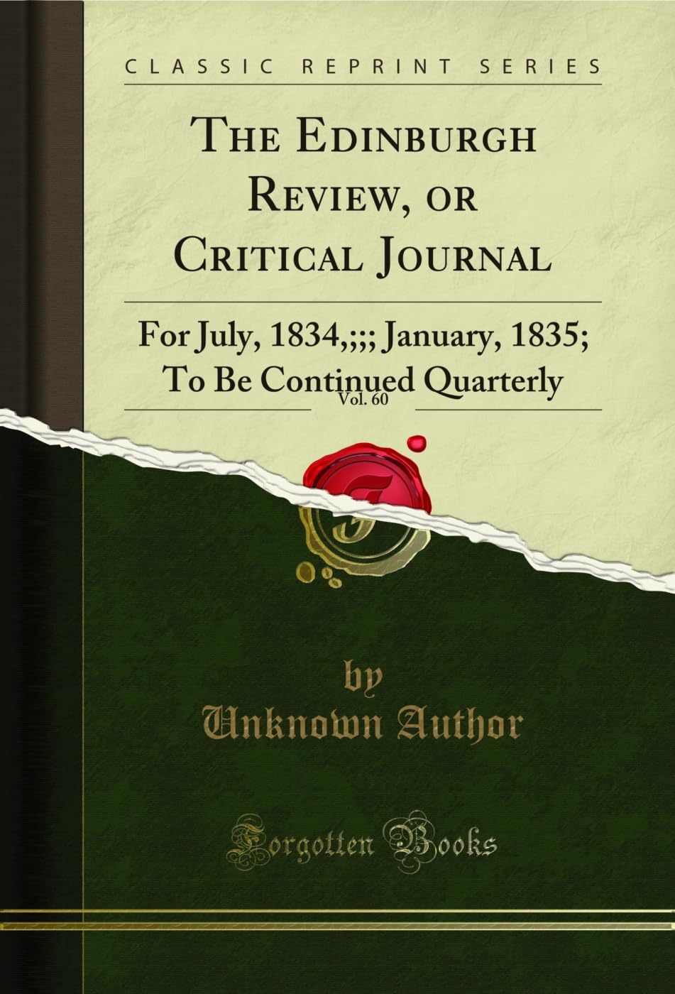 capítulo por capítulo baixar The Edinburgh Review, or Critical Journal, Vol. 60: For July, 1834,;;; January, 1835; To Be Continued Quarterly (Classic Reprint) (English Edition)