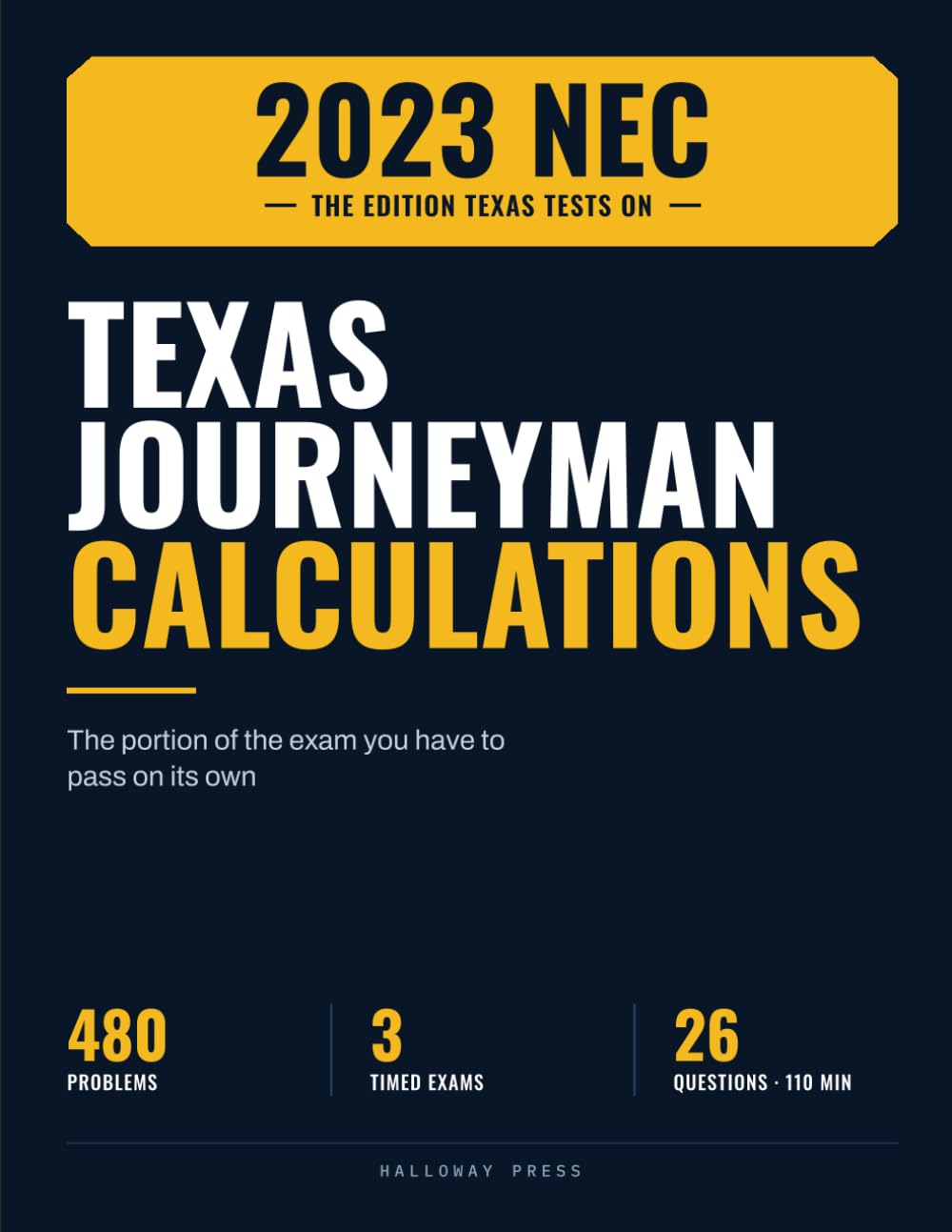 Texas Journeyman Electrician Exam Prep: The Calculations Portion: 480 Worked Problems and 3 Timed Practice Exams — 2023 NEC, the Edition TDLR Tests On baixar livro de graça