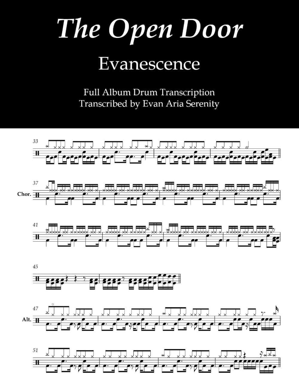 capítulo por capítulo baixar Evanescence - The Open Door: Full Album Drum Transcription (JDS Drum Transcription Books)