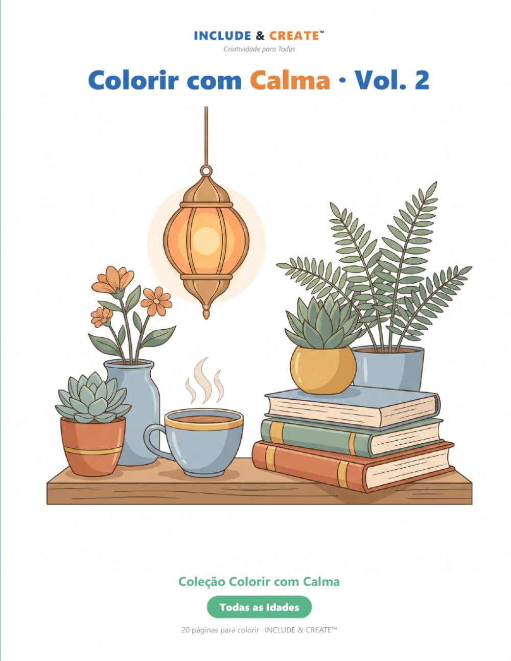 ler totalmente Colorir com Calma Vol. 2: Livro de colorir calmo e previsível — pensado para crianças no espetro do autismo (Portuguese Edition)