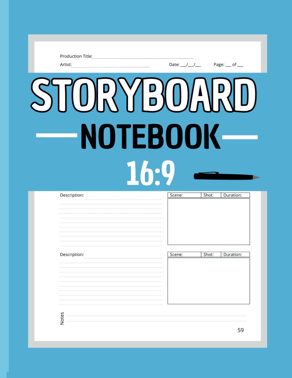 Storyboard Notebook 16:9: Your Visual Guide for Creative Planning baixar o livro de graça