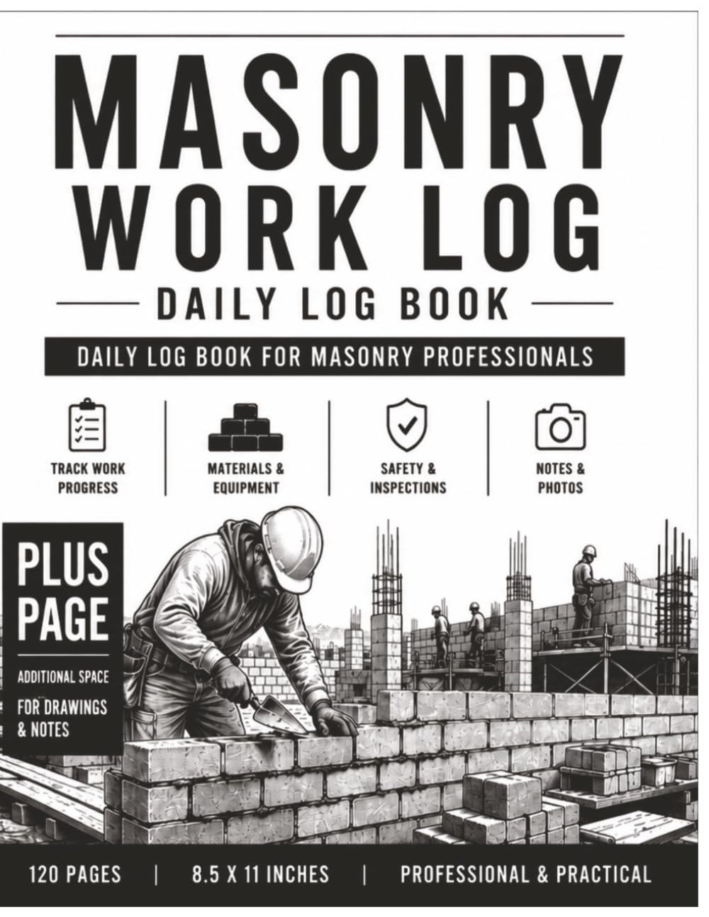 capítulo por capítulo baixar Masonry Work Log Plus Page: Daily Log Book for Masonry Contractors with Extra Pages