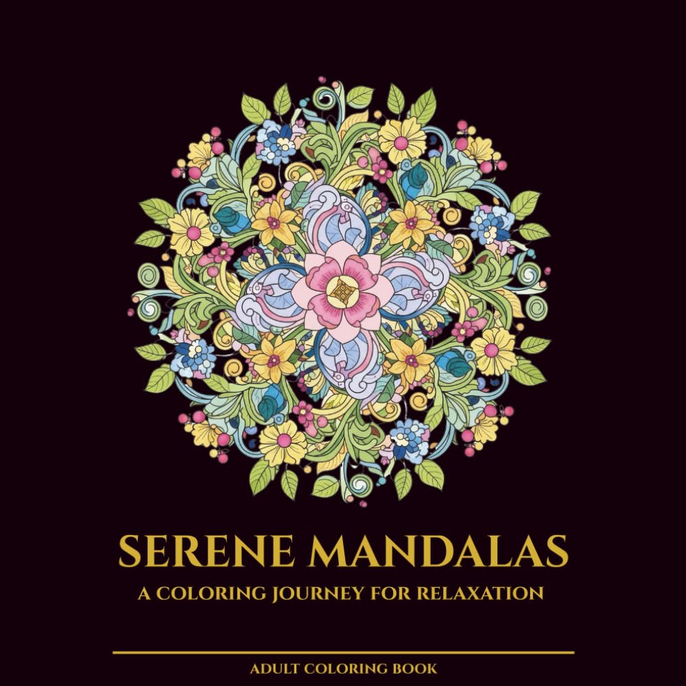 ler totalmente Serene Mandalas: A Coloring Journey for Relaxation - Floral edition: Compact Square Edition (8.5×8.5 in) | 30 Unique Mandala Designs | Single-Sided... | Perfect Gift for Women and Nature Lovers