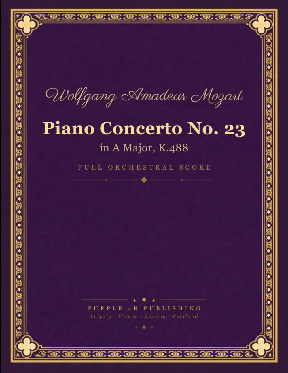 Mozart: Piano Concerto No. 23 in A Major, K. 488 - Full Orchestral Score baixar o livro de graça
