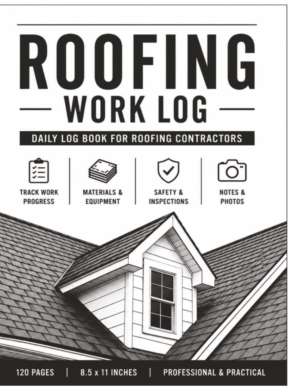ler totalmente Roofing Work Log: Daily Log Book for Roofing Contractors and Crews