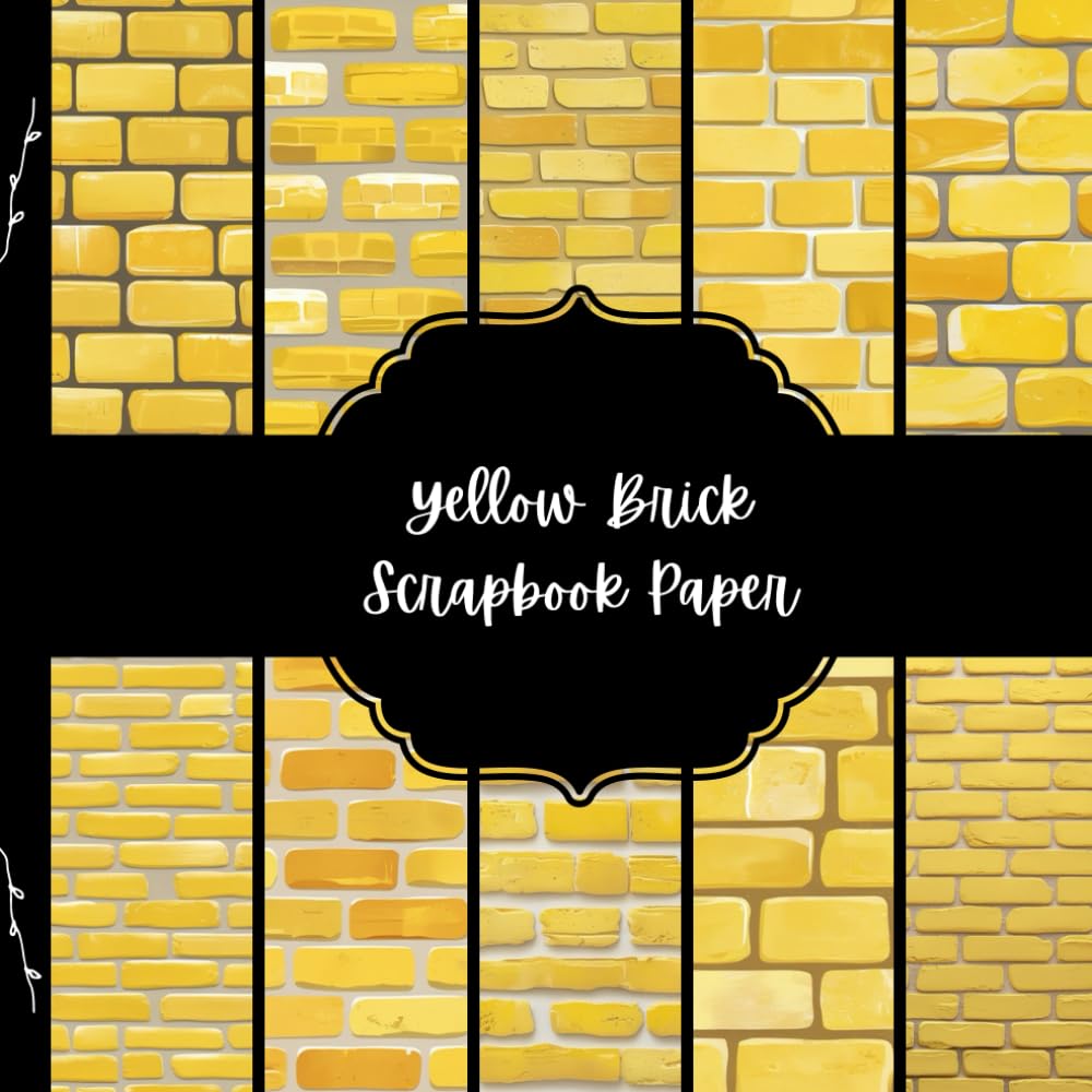 Yellow Brick Scrapbook Paper, Stone Wall Junk Journal Paper, Urban Decorative Paper, DIY Projects, Origami, Collage Sheets, Decoupage Paper, 10 Designs, Double SIded baixar o livro de graça