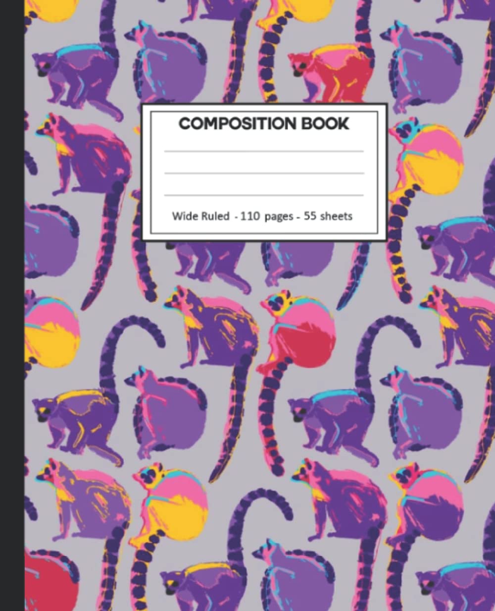 Composition Notebook: Lemurs Wide Ruled Paper Notebook Journal size 7.25 x 9.25” for student baixar o livro de graça
