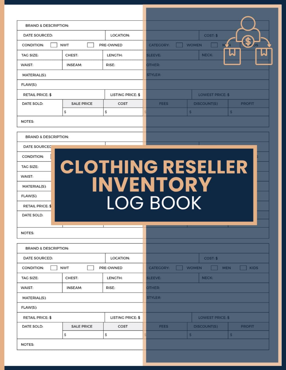 Clothing Reseller Inventory Log Book: Item Tracking, Sales Records, Pricing Details, and Stock Management Planner for Online Clothing Sellers baixar livro de graça