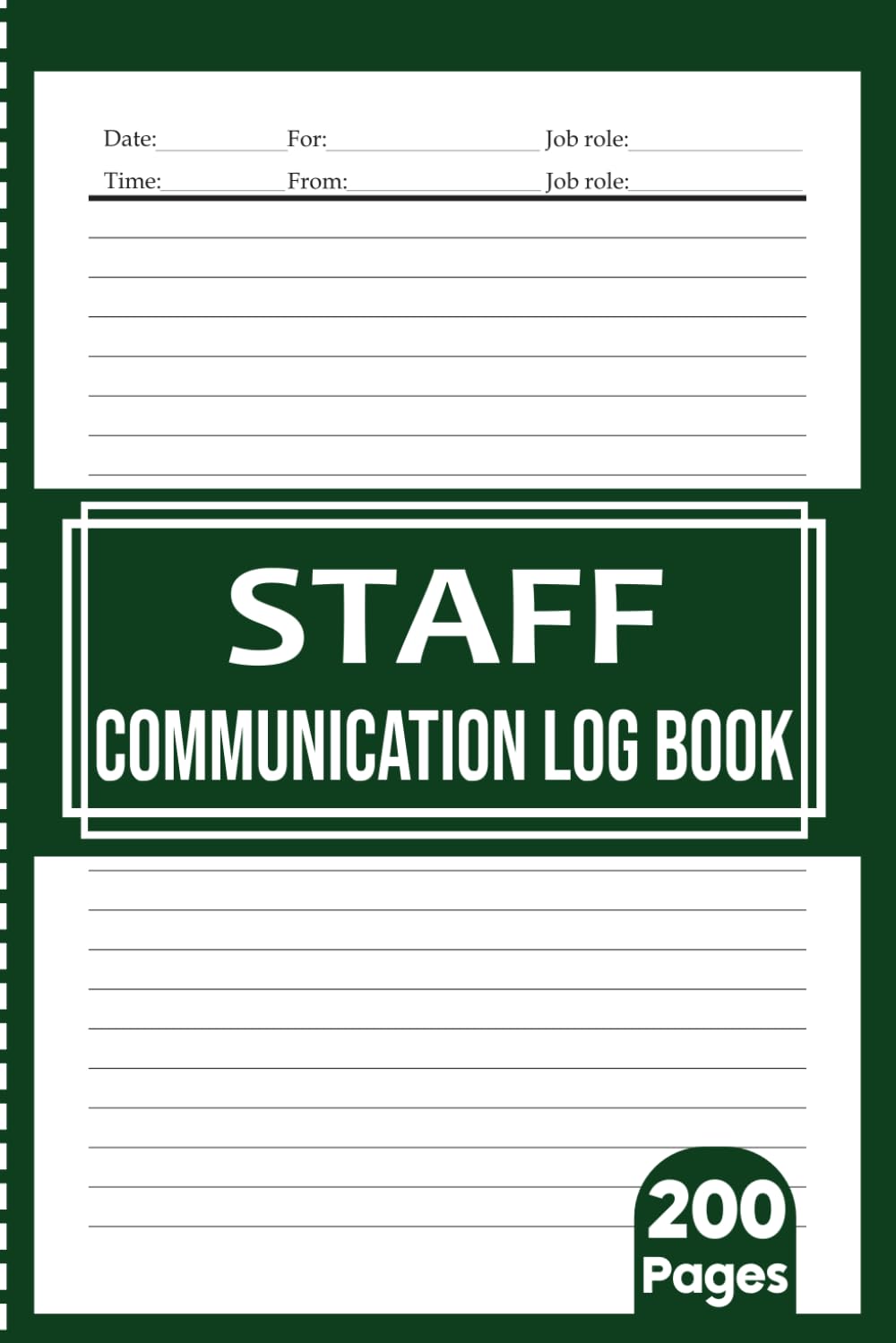 ler totalmente Staff Communication Book: Daily Shift Handover Notebook | Perfect for Nurses, Managers, and Supervisors to Share Essential Information and Updates | 6x9, 200 Lined Pages for Organized Work