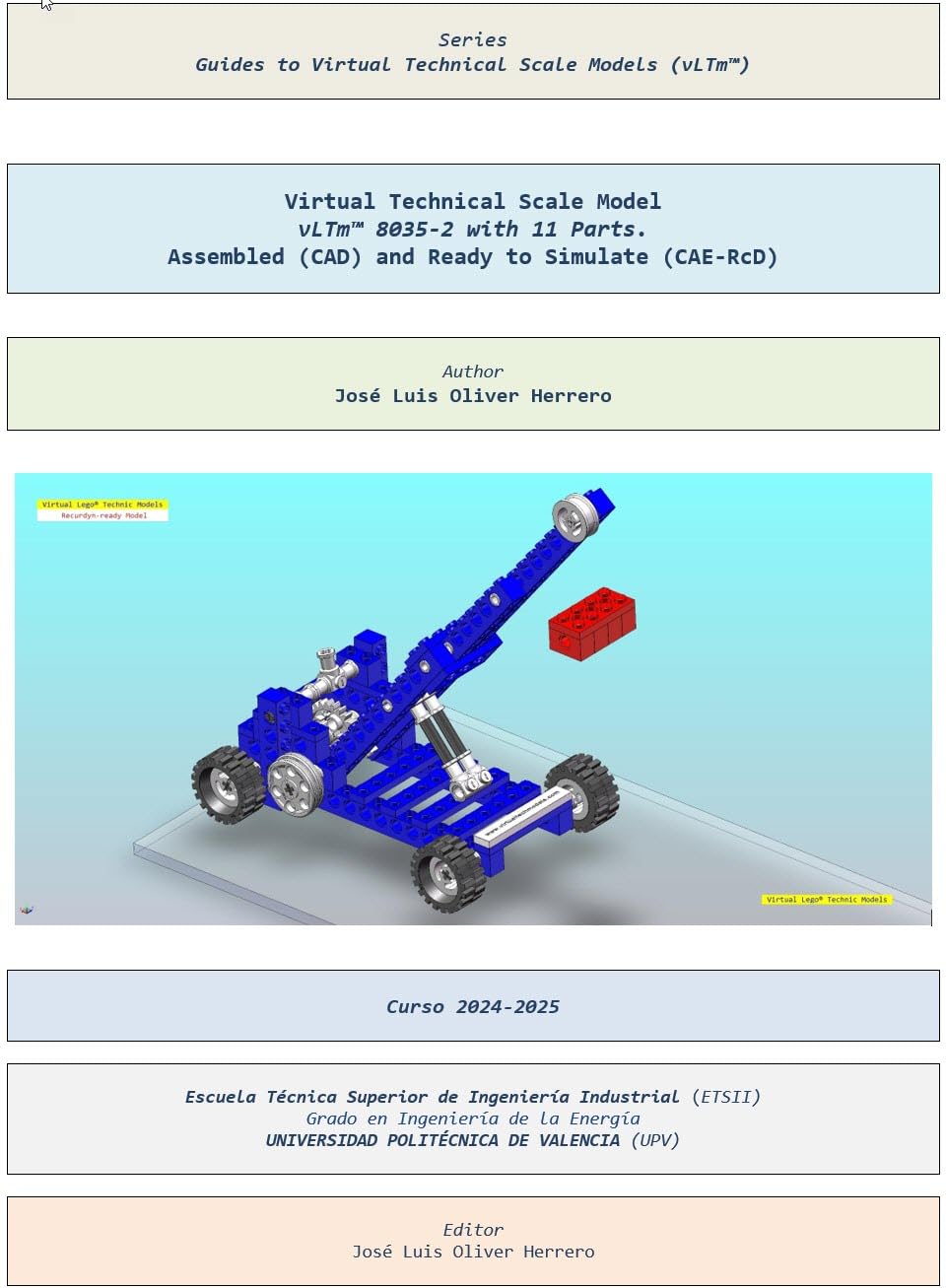 Virtual Technical Scale Model vLTm™ 8035-2 with 11 Parts. Assembled (CAD) and Ready to Simulate (CAE-RcD) (Guides to Virtual Technical Scale Models (vLTm™) Book 1034) (English Edition) baixar o livro de graça
