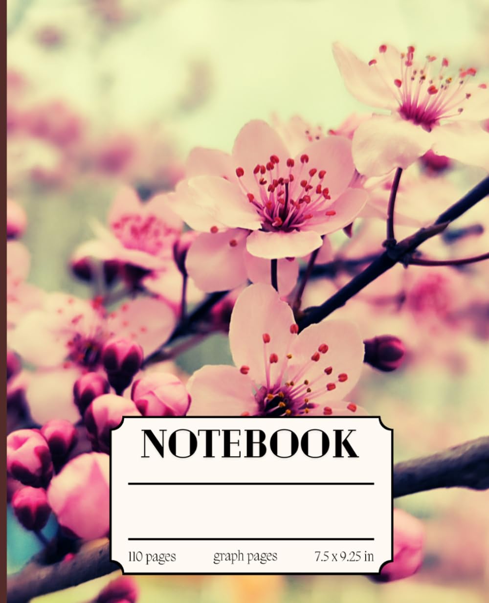 ler totalmente Floral Composition Notebook: Botanial Illustration / Pretty Notebook for Women, Girls, Students and Adults / Spring, Floral Journal 7.5 x 9.25 Colorful graph paper