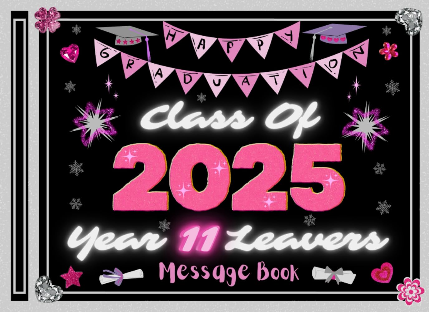 Class of 2025 Year 11 Leavers Message Book: Secondary Senior School Graduation Book To Collect Messages, Autographs & Photos, For Friends, Colleagues & Teachers I Pink Shades Autograph Book For Girls baixar o livro de graça