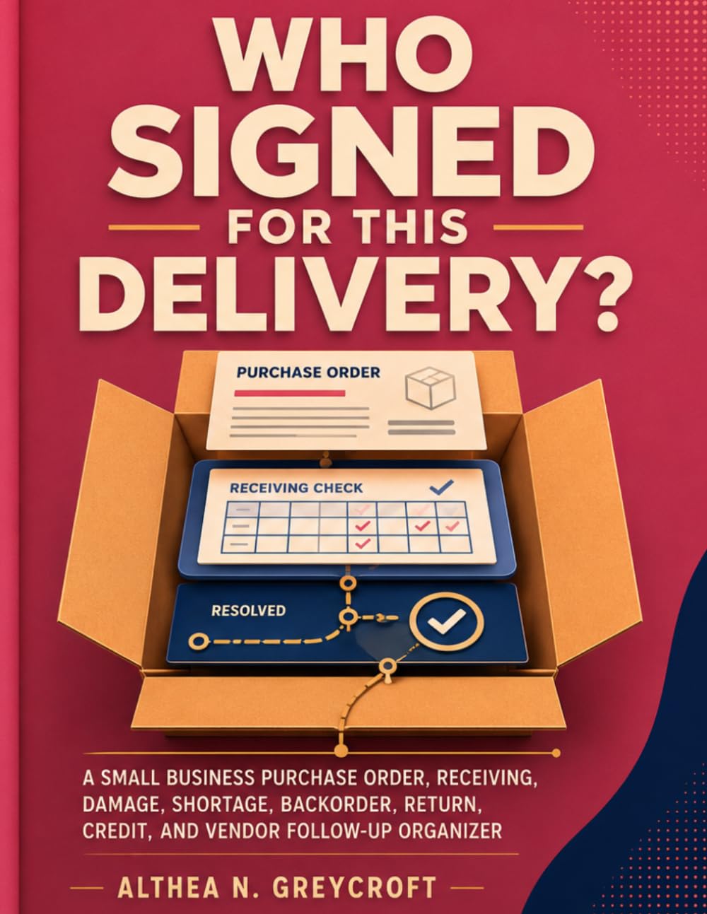 Who Signed for This Delivery?: A Small Business Purchase Order, Receiving, Damage, Shortage, Backorder, Return, Credit, and Vendor Follow-Up Organizer baixar o livro de graça