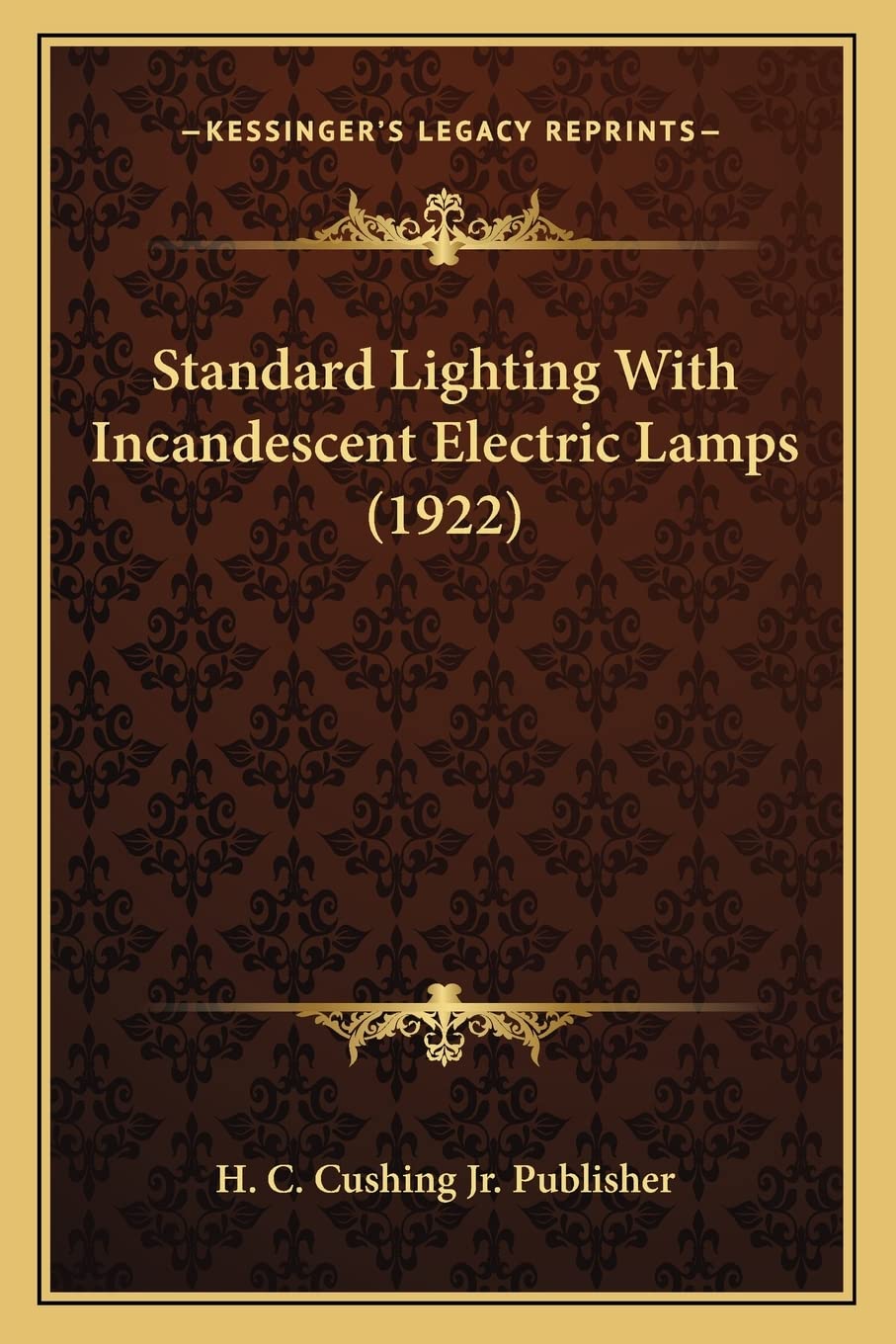capítulo por capítulo baixar Standard Lighting with Incandescent Electric Lamps (1922)