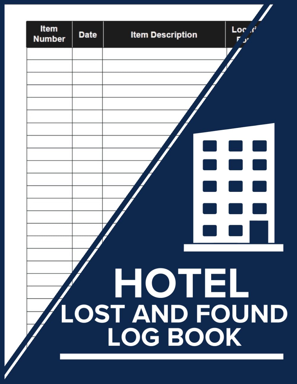 ler totalmente Hotel Lost And Found Log Book: Track Item Details, Discovery Dates, Descriptions, and Locations with a Clear Hospitality Record System