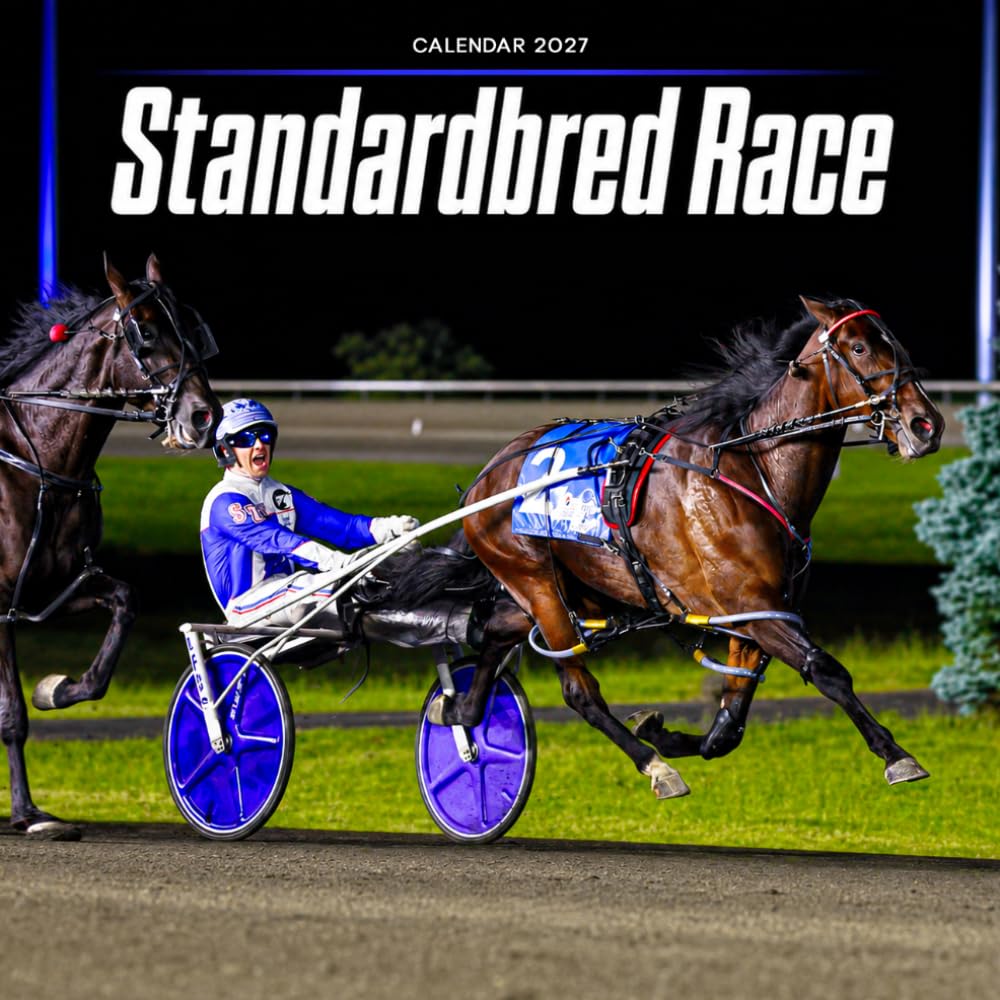 Standardbred Race Horse Calendar 2027: Horse Portraits and Pasture Scenes