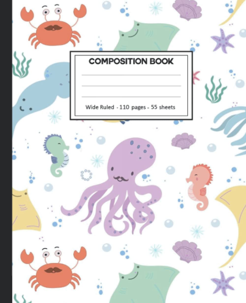 Composition Notebook: Wide Ruled: 110+ Lined Pages Writing Journal: Squids Theme baixar livro de graça