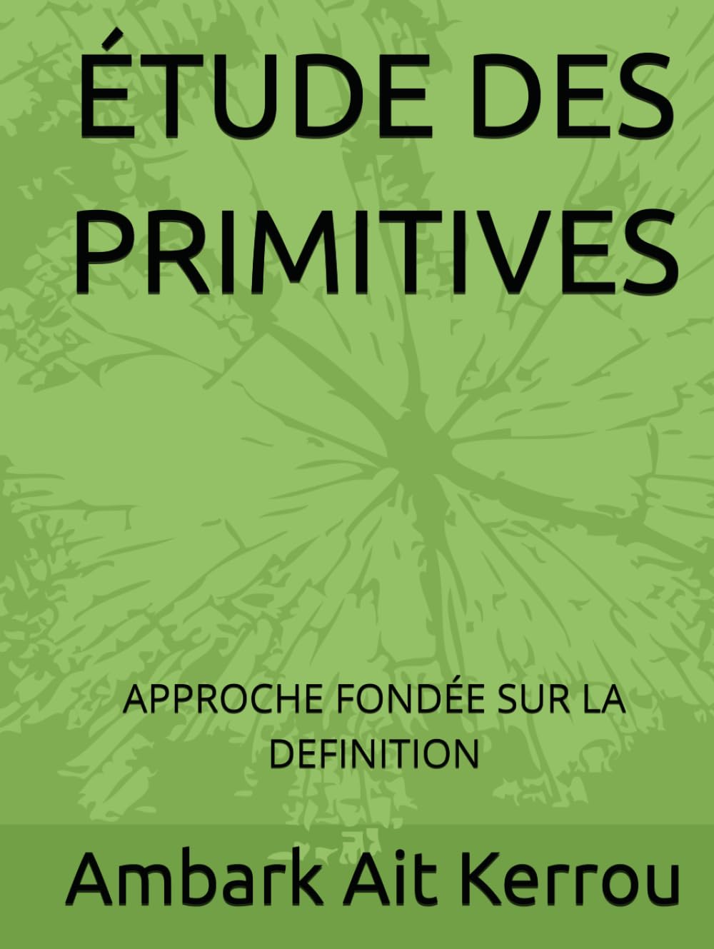 capítulo por capítulo baixar ÉTUDE DES PRIMITIVES: APPROCHE FONDÉE SUR LA DEFINITION (French Edition)