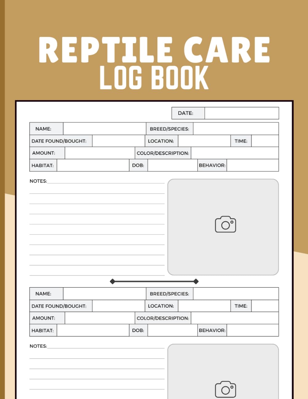 Reptile Care Log Book: Track Daily Feeding, Health, Habitat Maintenance, Growth, and Care History for Reptile Owners and Exotic Pet Keepers baixar o livro de graça