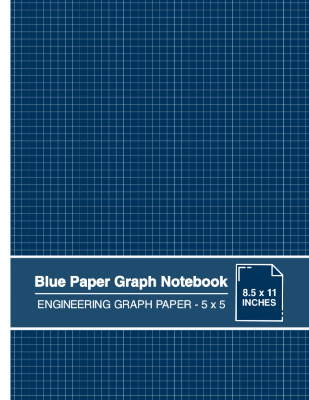 capítulo por capítulo baixar Blue Paper Graph Notebook: Engineering Graph Paper - 5 x 5 | For use with Gel Pens and White Ink | Cyanotype Look | Large