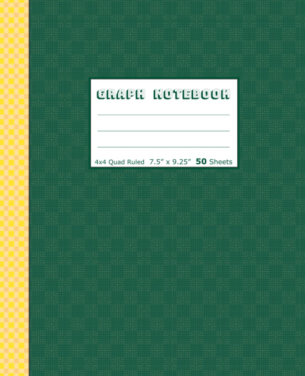 capítulo por capítulo baixar Quad Rule Graph Notebook 4x4: Green and Gold Aesthetic School Notebook
