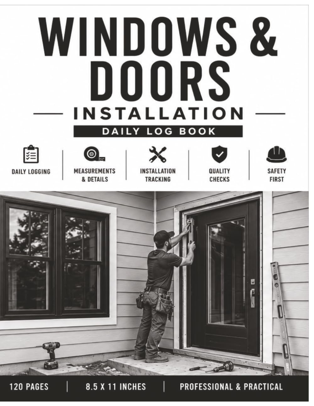 ler totalmente Windows and Doors Work Log: Daily Log Book for Windows and Doors Contractors and Crews