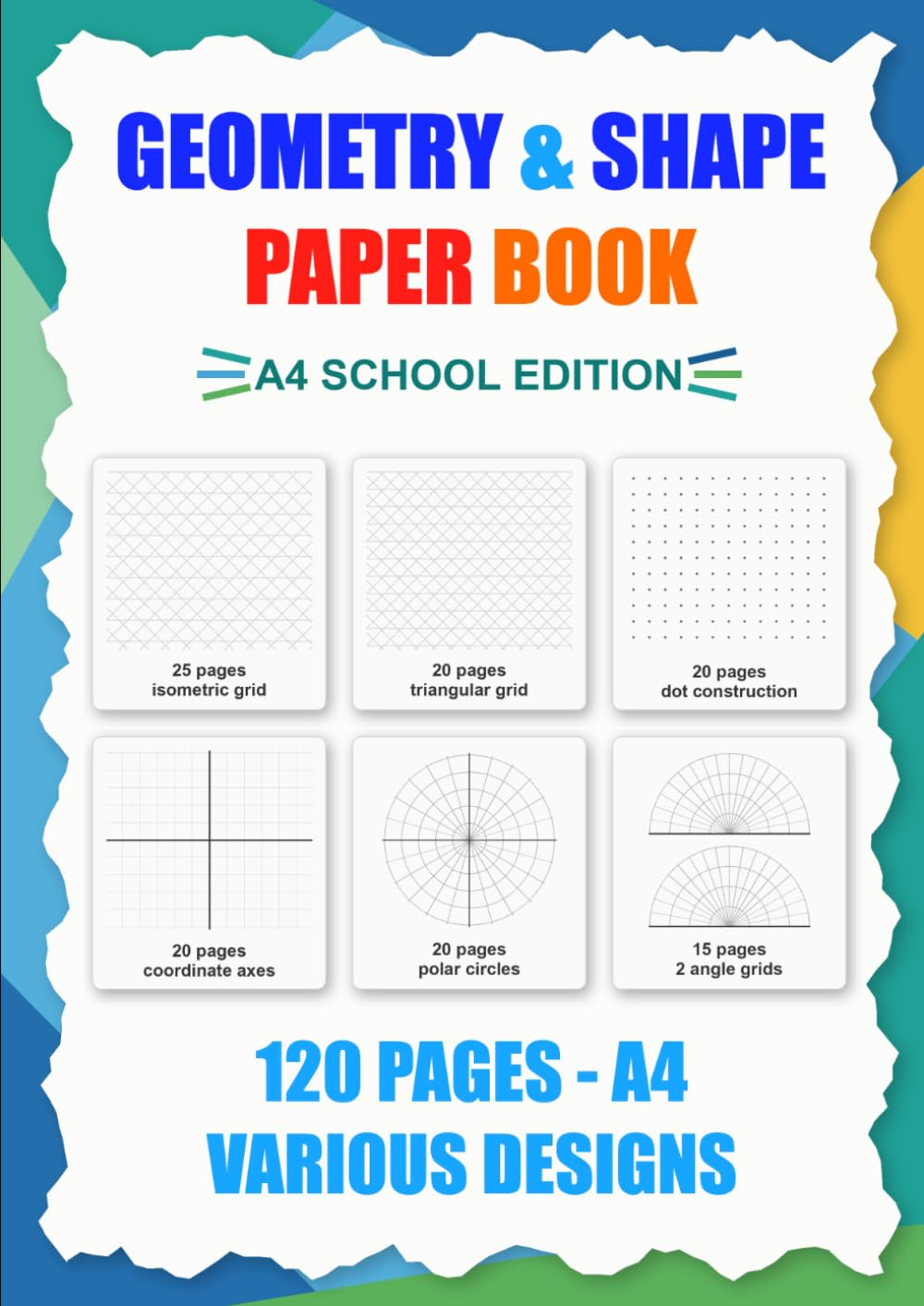 capítulo por capítulo baixar Geometry & Shape Paper Book - 120 pages - A4: 120 pages - A4 School Edition: Isometric, Triangular, Coordinate, Polar and Protractor-Style Paper (Back to School)
