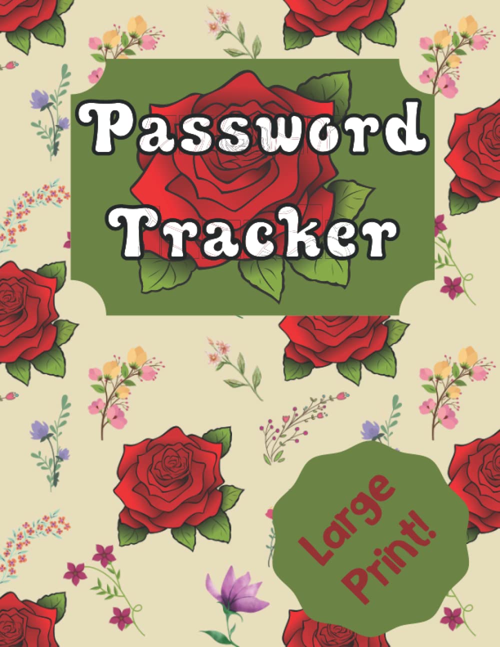 ler totalmente Password Tracker | Large Print: Password Book With Extra Large Print For Sight Impaired | 40 Passwords