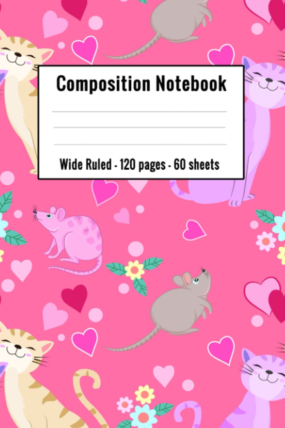 cat composition notebook wide ruled: kawaii cat wide ruled lined notebook journal | composition notebook for kids (Composition Book, Journal) baixar o livro de graça