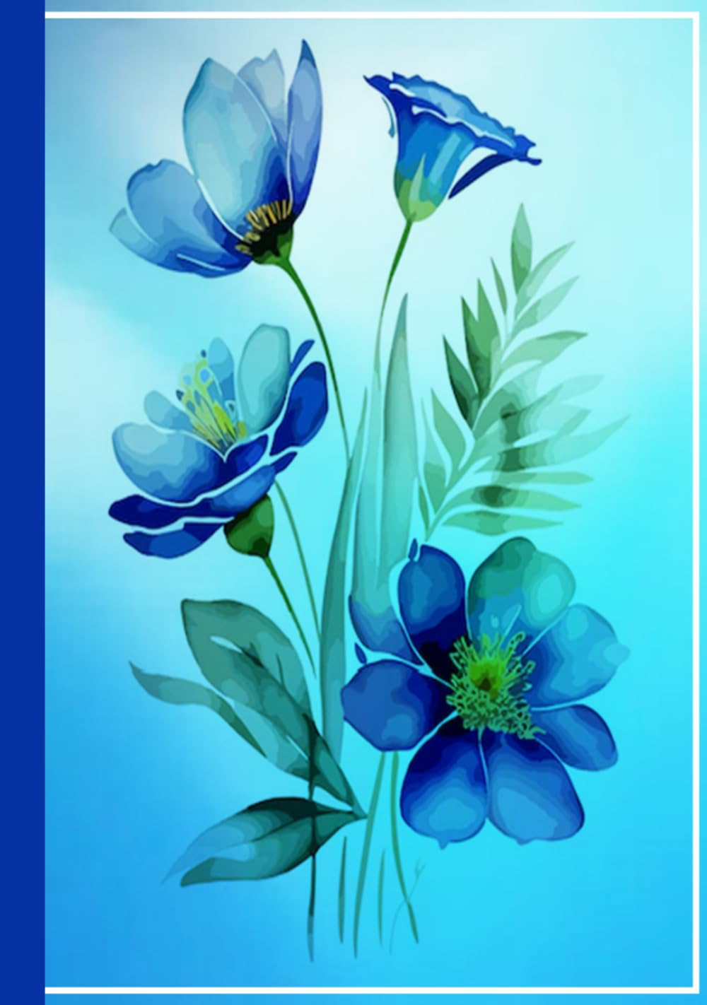 Blue Floral Botanical Journal: this aesthetic notebook is perfect for school, work, or daily journaling. Ideal for students, teachers, or as a gift,... and creative ideas. 120 ruled pages - 7"x10" baixar o livro de graça