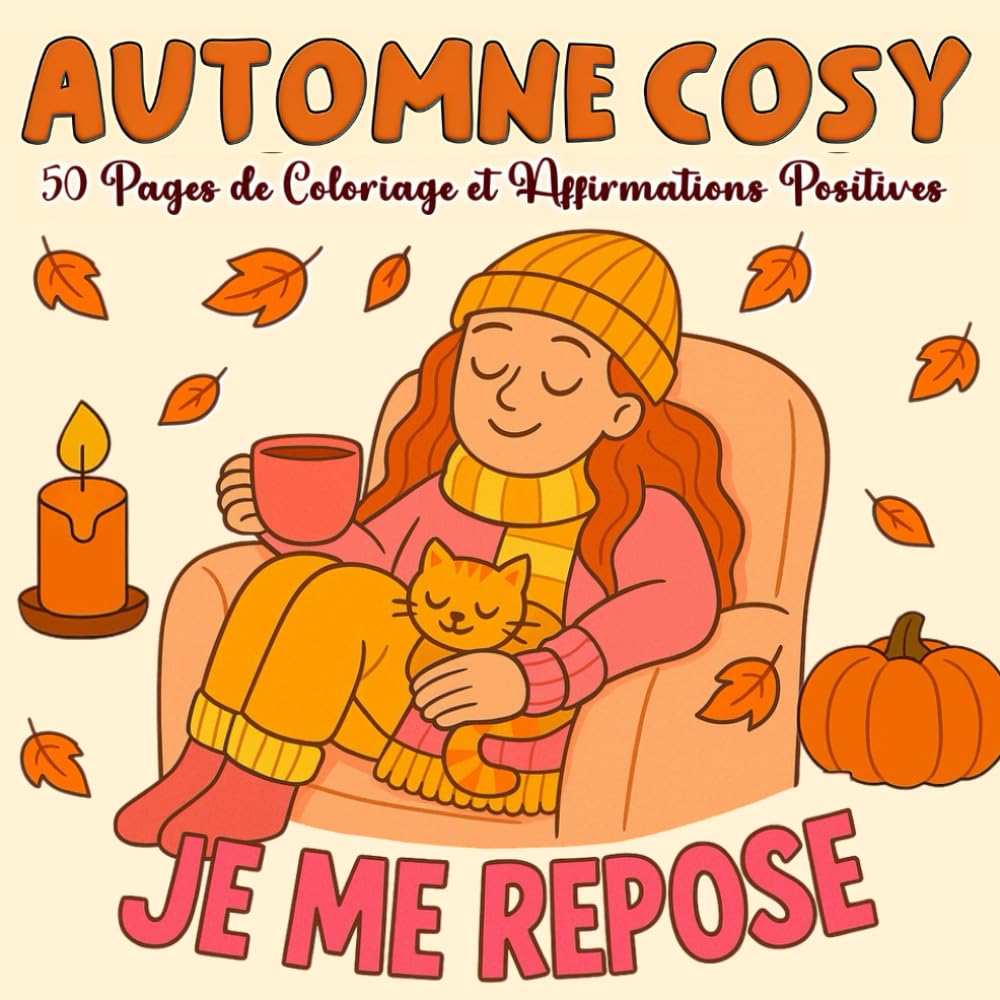 ler totalmente Automne Cosy: 50 Pages de Coloriage et Affirmations Positives: Un mélange unique de motifs faciles, affirmations bien-être et instants chaleureux (French Edition)