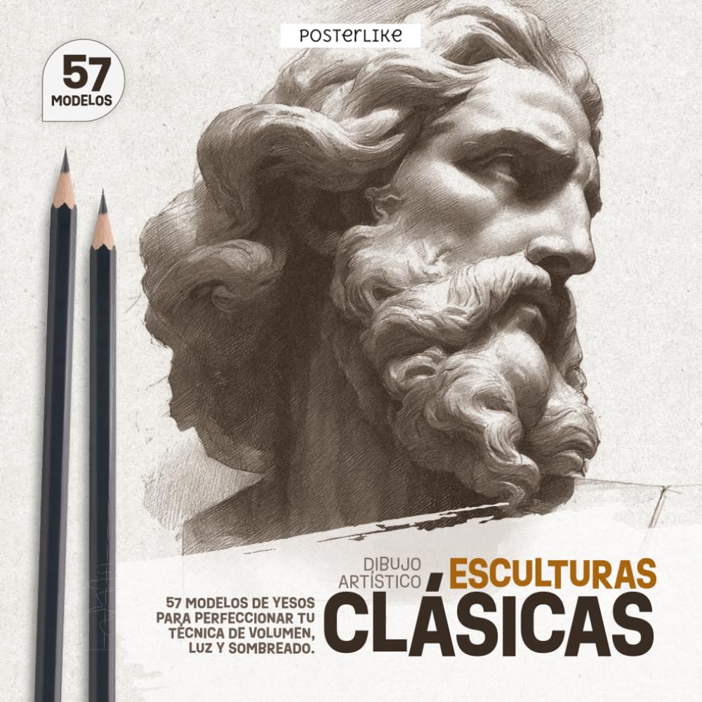 ler totalmente Esculturas Clásicas – Dibujo Artístico: 57 Modelos de Yesos para Perfeccionar tu Técnica de Volumen, Luz y Sombreado. (Spanish Edition)