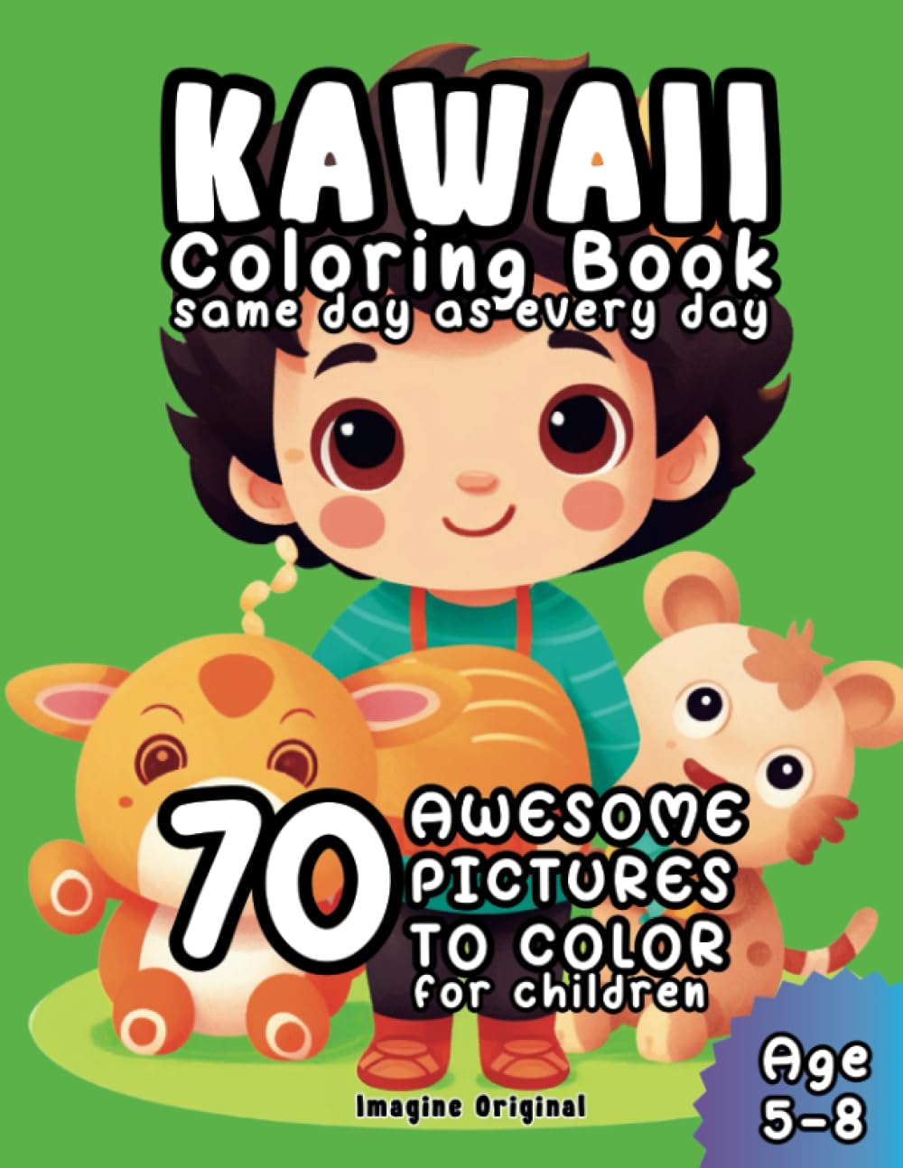 ler totalmente Kawaii Coloring Book Same Day As Every Day: 70 Awesome Pictures To Color For Children