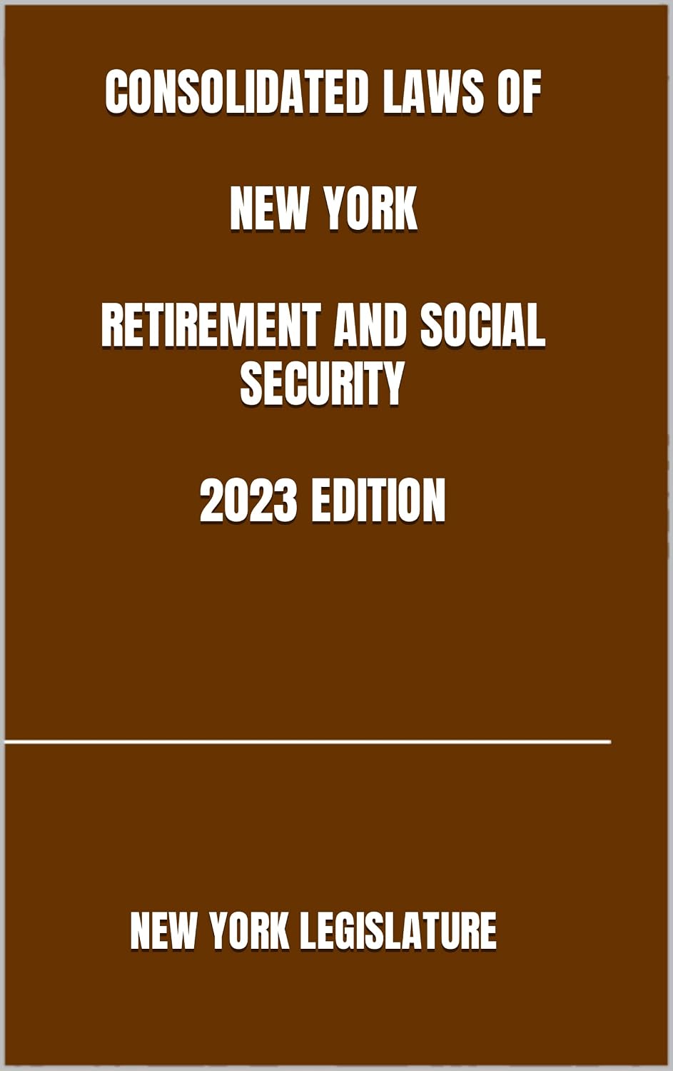 capítulo por capítulo baixar CONSOLIDATED LAWS OF NEW YORK RETIREMENT AND SOCIAL SECURITY 2023 EDITION (English Edition)