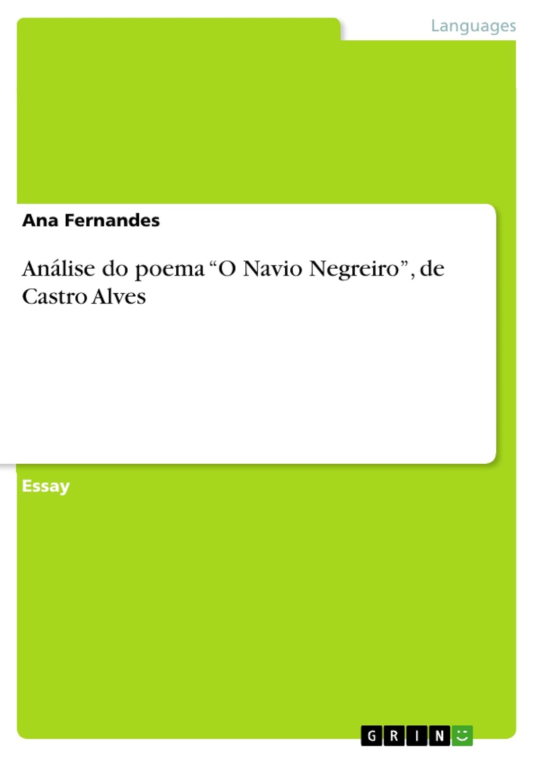 Análise do poema “O Navio Negreiro”, de Castro Alves baixar o livro de graça