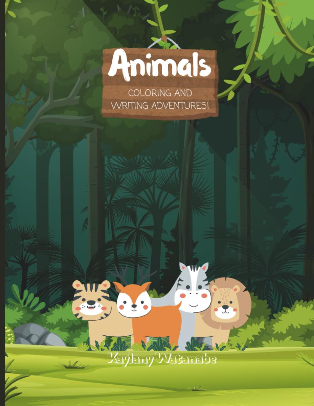 ler totalmente Animals: Coloring and Writing Adventures (Portuguese Edition)
