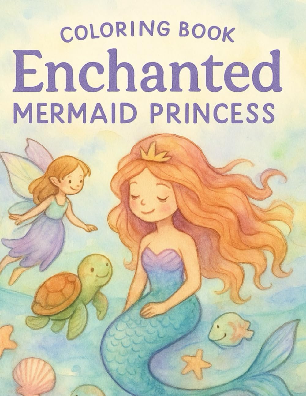Enchanted Mermaid Princess Coloring Book for Toddlers:: 100 Magical Undersea & Fairy Friends Pages (Ages 1–5) baixar o livro de graça