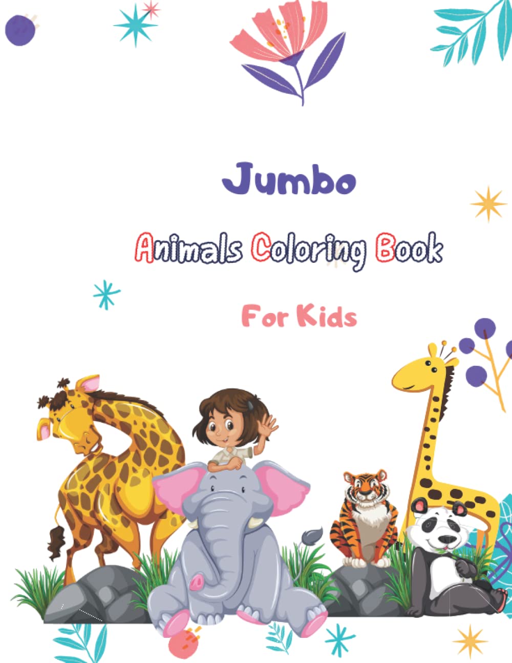 Jumbo Animals Coloring Book: For kids 2-4 Years baixar livro de graça