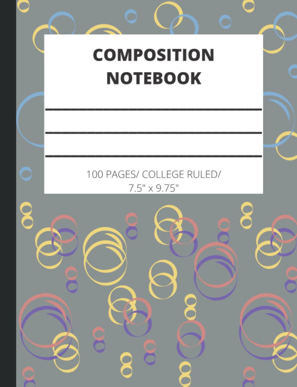Composition Notebook: Cute, bubble, College Ruled 7.5” x 9.75” 100 Pages baixar livro de graça