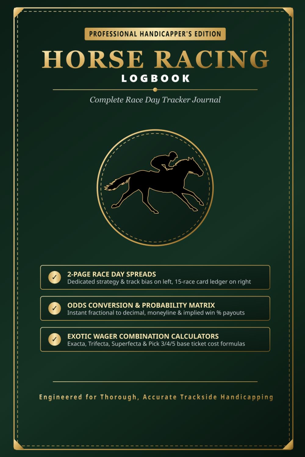 Horse Racing Logbook: The Daily Handicapper's Race Day Bet Tracker, Strategy Journal, Odds Matrix & Profit/Loss Ledger baixar livro de graça