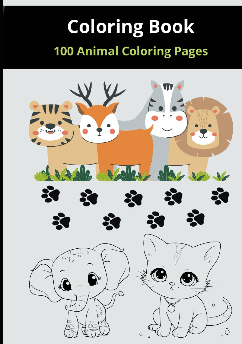 ler totalmente Coloring Book: 100 Animal Coloring Pages (Portuguese Edition)